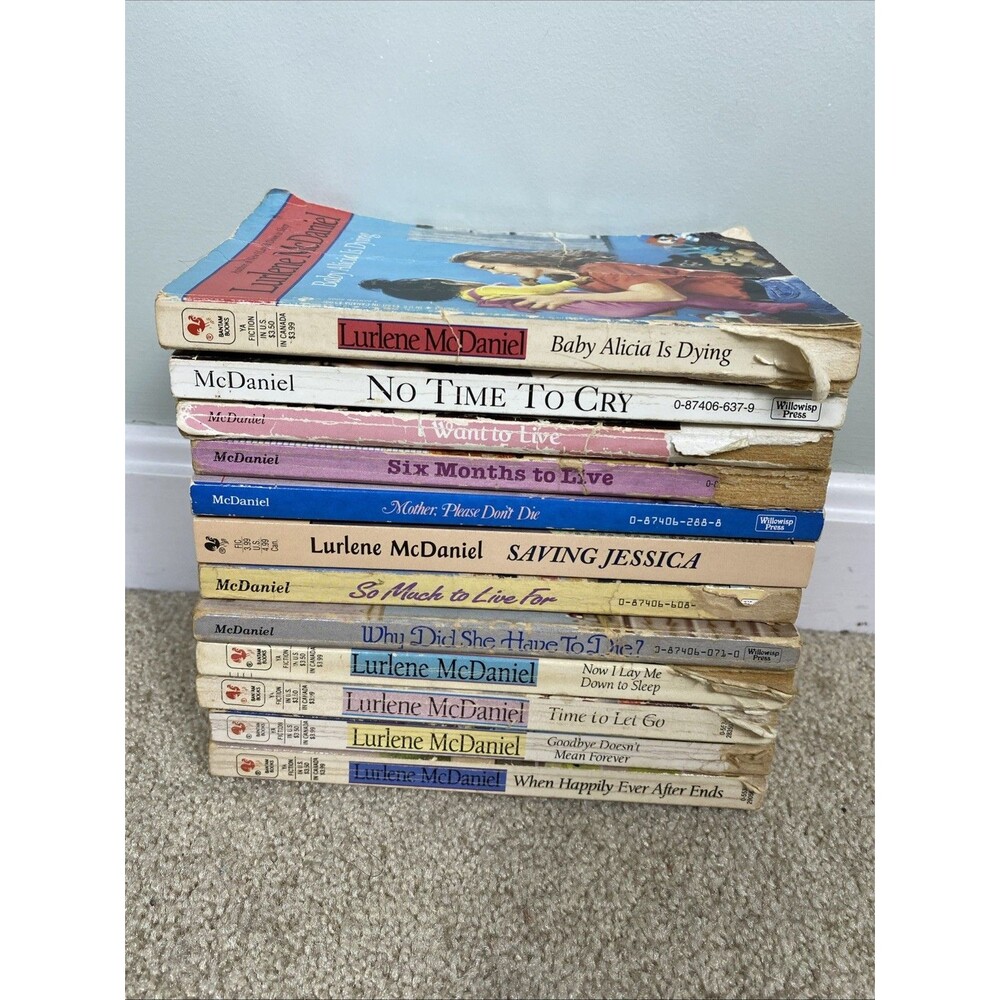 Lot 12 VTG Lurlene McDaniel YA Teen Fiction Books Emotional Drama Stories